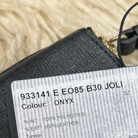 Furla Black Leather Joli wristlet New with tag - Picture 8 of 8